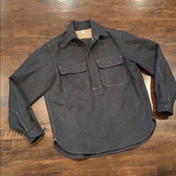 Wool Pullover Jacket Thick Shirt | Poshmark